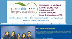 Desktop Screenshot of nvpediatricsurgery.com